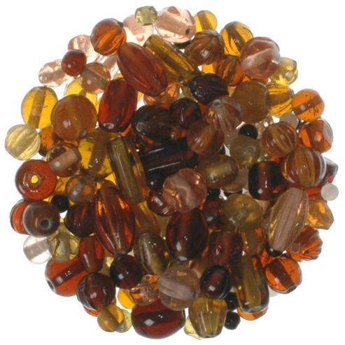 Image of Mixed Glass Beads Ambers