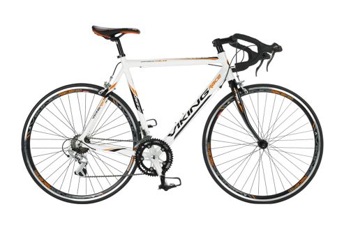 Image of 59cm Viking Vuelta Sti 14 Speed 700c Wheel Gents, White/black