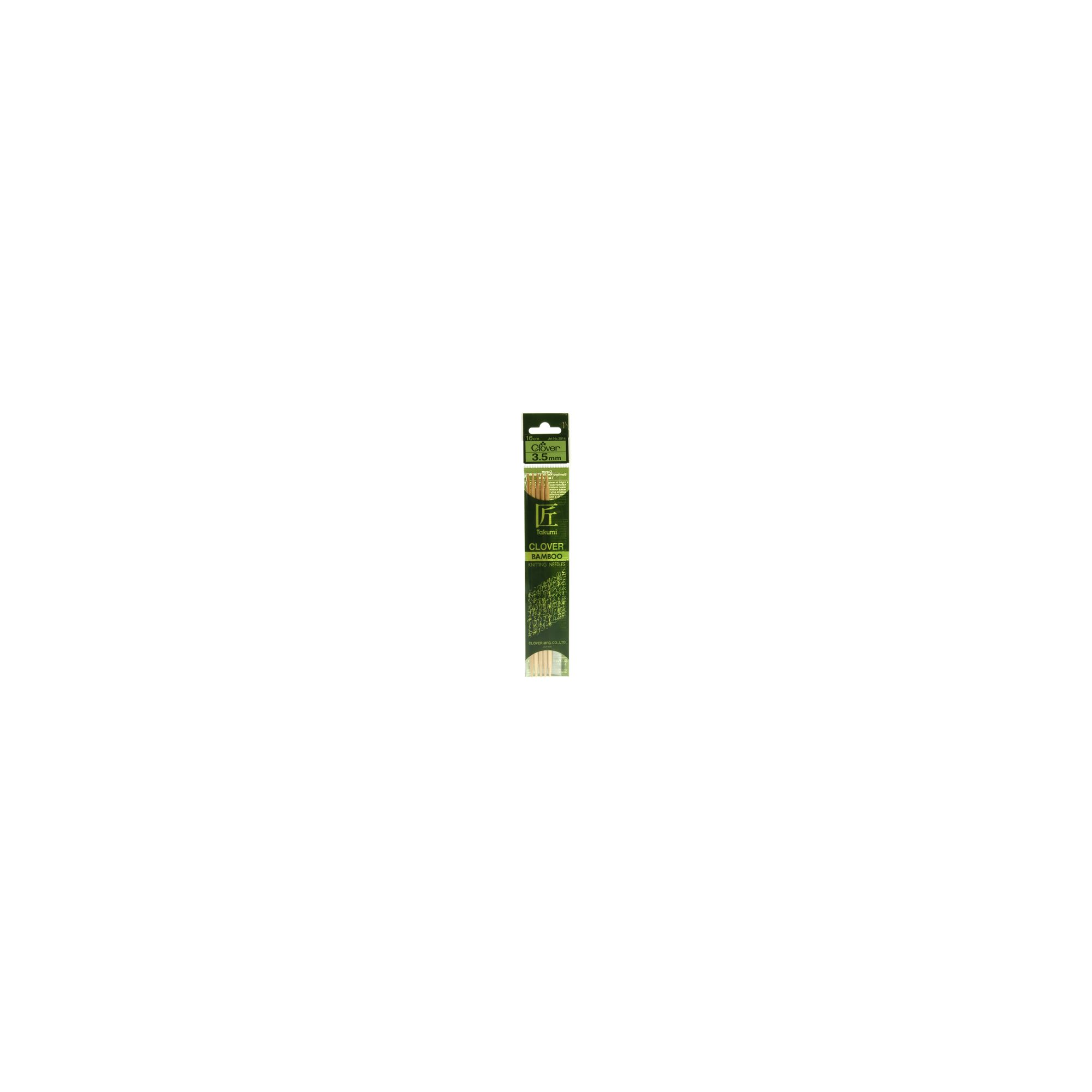Clover Takumi Bamboo Knitting Needles 35mm 5pk