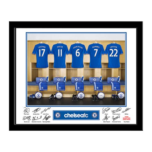 Image of Personalised Chelsea Dressing Room Frame