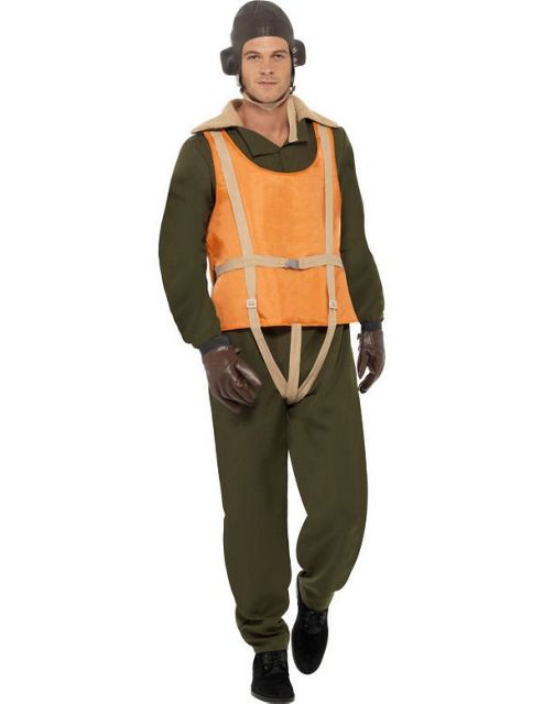 Image of World War 2 Pilot Costume Medium