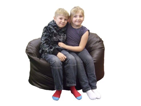 Image of Ashcroft Indoor Small Bean Bag Sofa - Brown