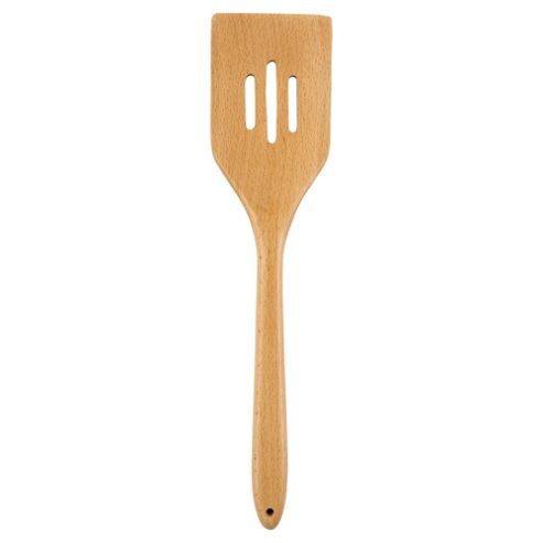 Image of Tesco Wooden Slotted Spatula