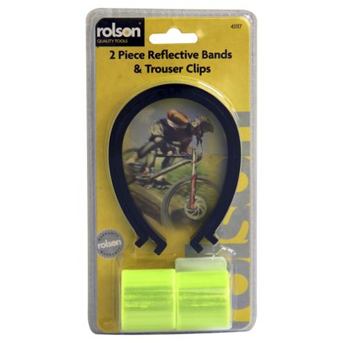 Image of Rolson Bicycle Hi-vis Armbands & Clip