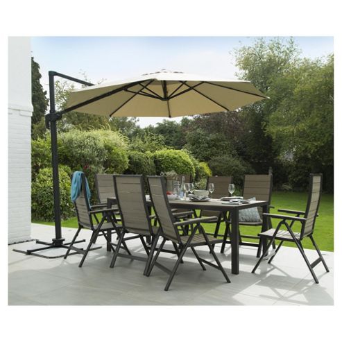 Image of Coastal 8-seater Aluminium Rectangular Garden Table