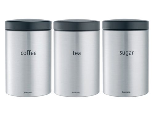Image of Brabantia 3149.26 Canister Set Matt St 3pce