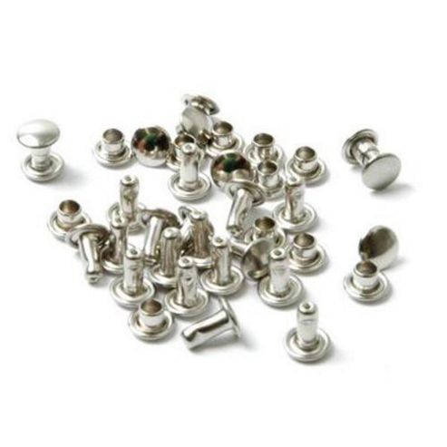 Image of Tubular Rivets 7mm Nickel Plated Pack Of 60