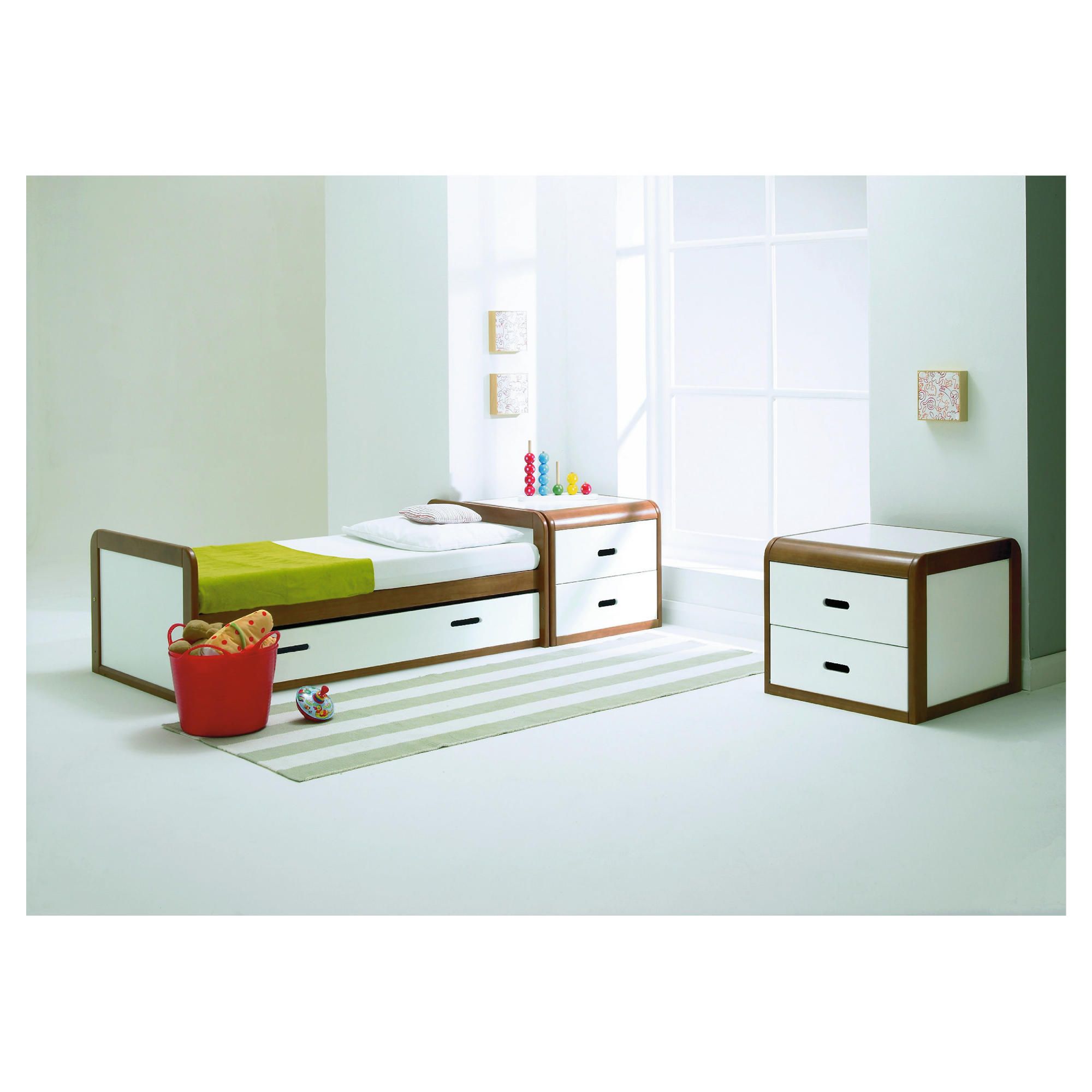 East Coast Rio 2 Piece Nursery Room Set, Cot bed & Chest, Cocoa and White at Tesco Direct