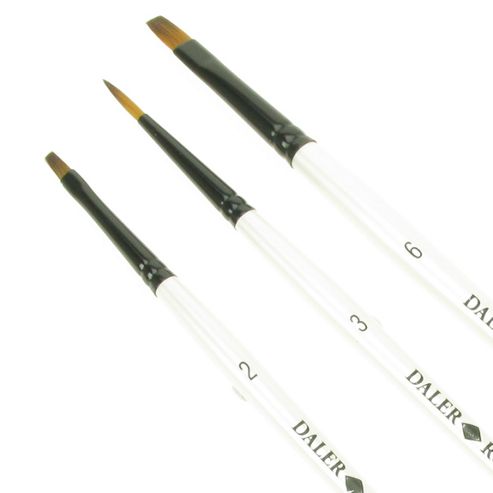 Image of Daler Simply All Purpose Brush Set - Red Wallet 15