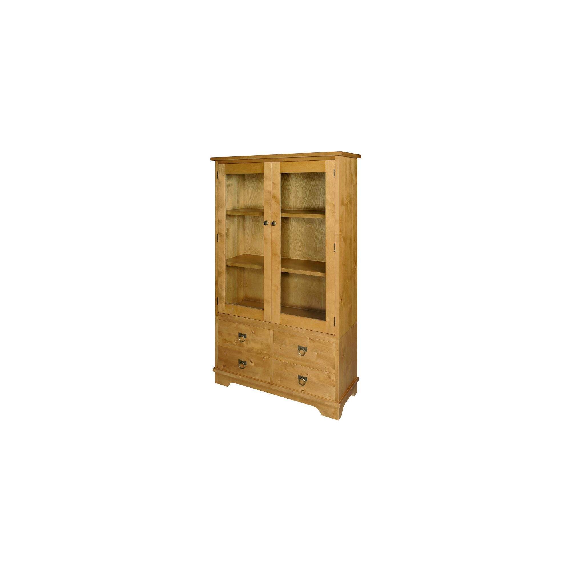 Wood Bros Burlington Glazed Bookcase - Whisky at Tescos Direct