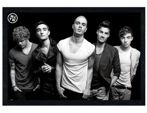 Image of The Wanted Black Wooden Framed Glad You Came Poster