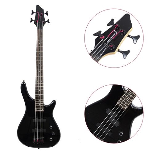 Image of Rocket 3/4 4 String Electric Bass Guitar - Black