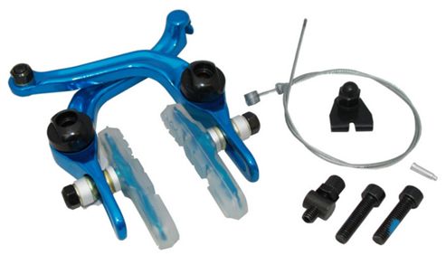 Image of Coyote Bmx U-brake Calliper 239g With Kit Anodized Blue