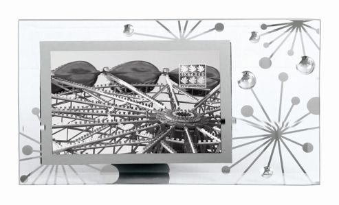 Image of Sixtrees Hurley 5 Glass Mirror Flakes Photo Frame - 28.5" H X 18" W X 3" D