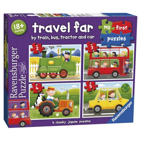 Image of Ravensburger My First Puzzle, Travel Far (2, 3, 4 & 5 Piece) Puzzle