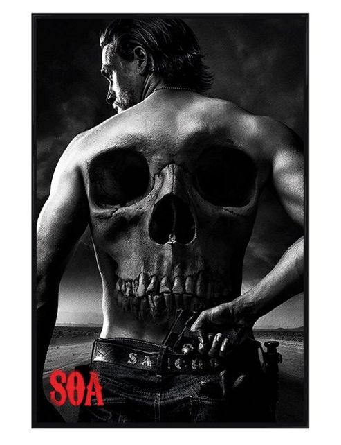 Image of Sons Of Anarchy Gloss Black Framed Jax Soa Poster