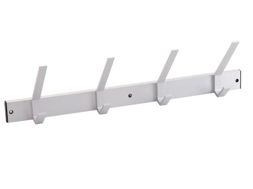 Image of Headbourne St0016h Hat & Coat Utility Rail 4h Alum