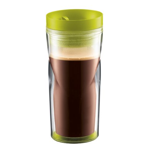 Image of Bodum Double Wall Travel Mug 0.35l / 12oz - Lime Green