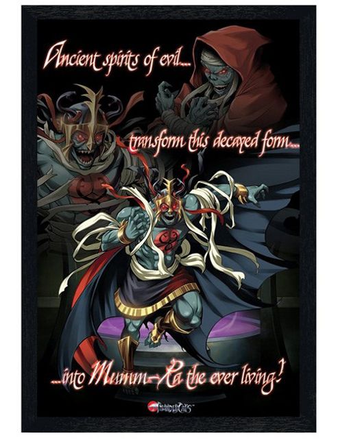 Image of Thundercats Black Wooden Framed Mumm-ra The Ever Living Poster