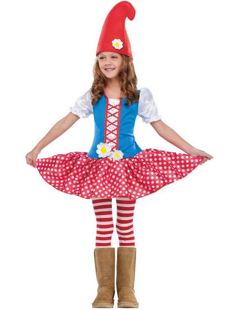 Image of Child Gnome Girl Costume