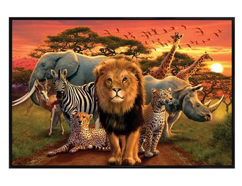 Image of Gloss Black Framed African Kingdom Poster