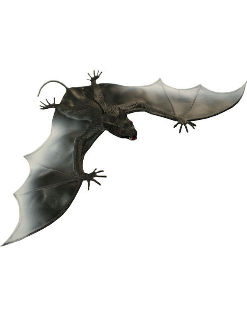 Image of Black Vampire Bat Halloween Decoration