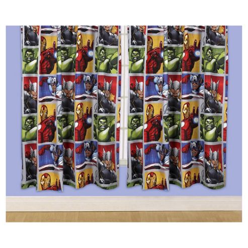 Image of Marvel Avengers Curtains W168x183cm (66x72")