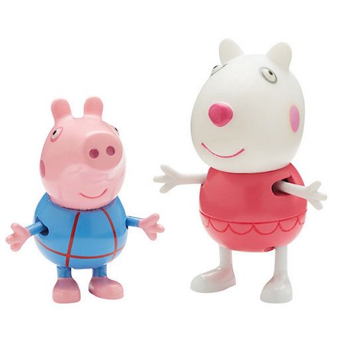 Image of Peppa Pig Holiday Figure Double Pack - Suzy &amp; George