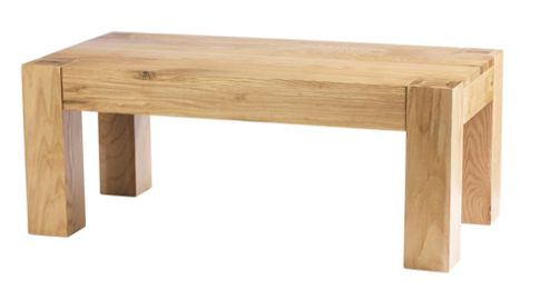 Image of Thorndon Block Coffee Table In Natural Matured Oak