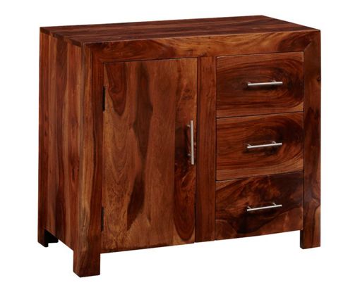 Image of Indian Hub Cube Sheesham 88cm Sideboard