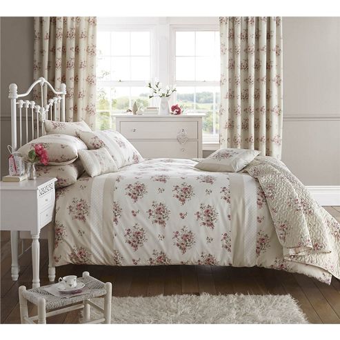 Image of Dreams N Drapes Elodi Rose 66x72 Lined Curtains - Rose