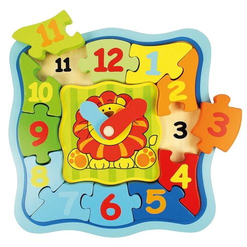 Image of Bigjigs Toys Bj534 Lion Clock Puzzle