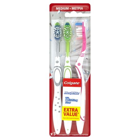 Image of Colgate Toothbrush Max White Medium - Triple Pack
