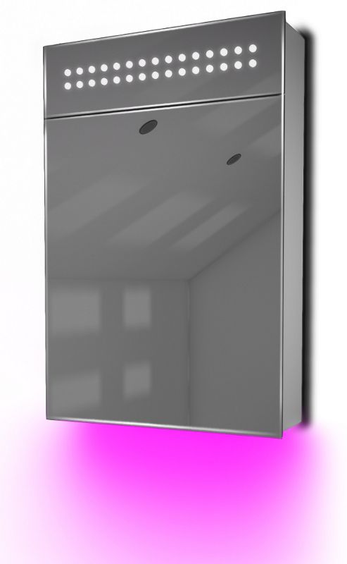 Image of Ambient Demist Bathroom Cabinet With Sensor & Internal Shaver Socket K73p