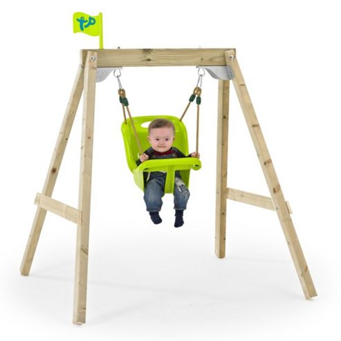 Image of "tp New Forest Acorn ""growable"" Swing Frame With Early Fun Baby Swing Seat And Deluxe Swing Seat"