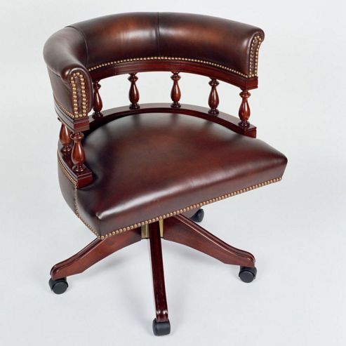 Image of Curzon Gallery Collection Architect's Mid-back Chair - Brown
