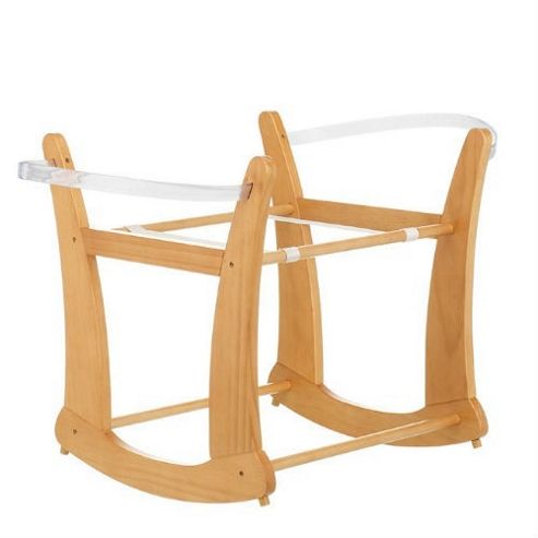 Image of Obaby Rocking Moses Basket Stand - Country Pine