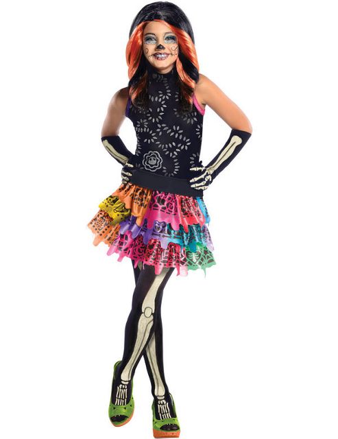 Image of Monster High Skelita Calaveras - Child Costume 3-4 Years