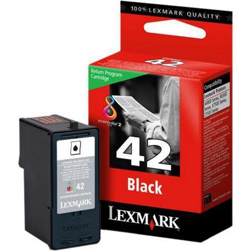 Image of Lexmark Colour No 42 Black Ink Cartridge - Black