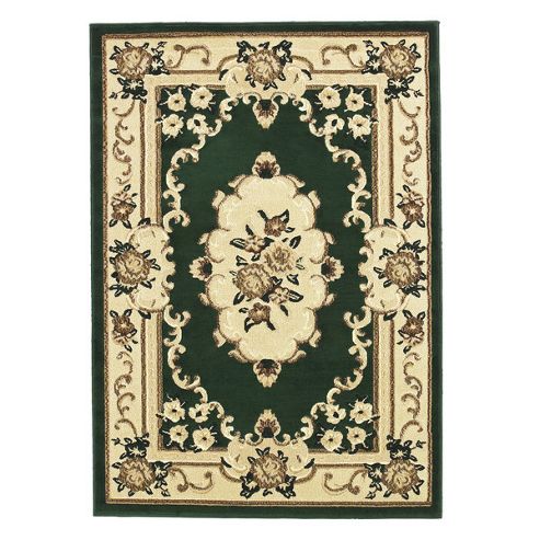 Image of Oriental Carpets & Rugs Marakesh Dark Green Rug - 220cm L X 160cm W