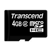 Transcend 4GB MicroSDHC Class 2 No Adapter