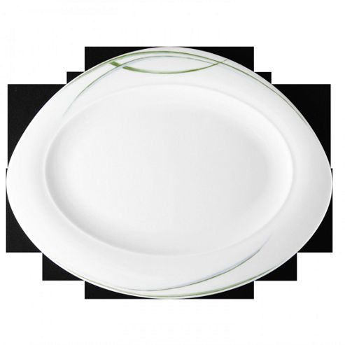 Image of Seltmann Weiden Trio Platter In White - 2 Cm H X 35 Cm W X 27 Cm D