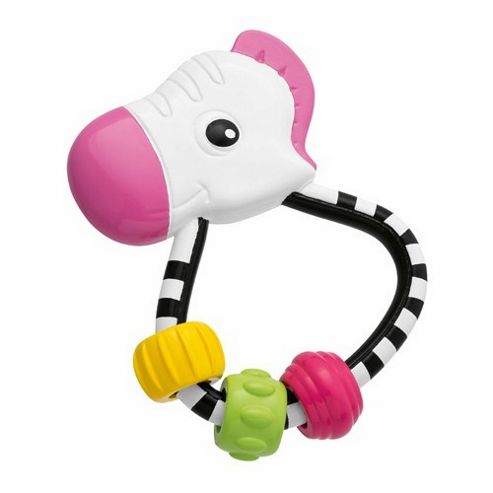 Image of Chicco Baby Senses Easy Grasp Rattle (zebra)