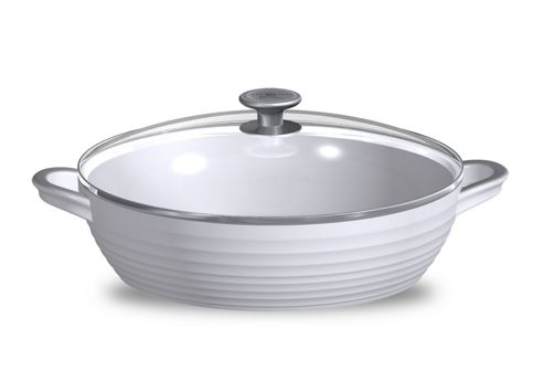 Image of Sophie Conran For Portmeirion White Shallow Casserole 30cm