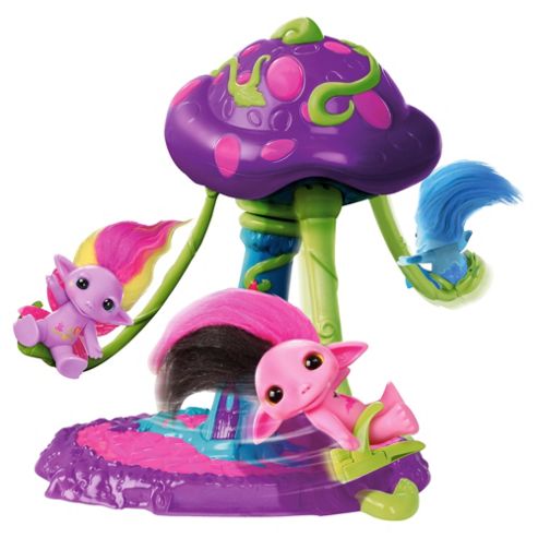 Image of The Zelfs Toadstool Twirl Swing Playset