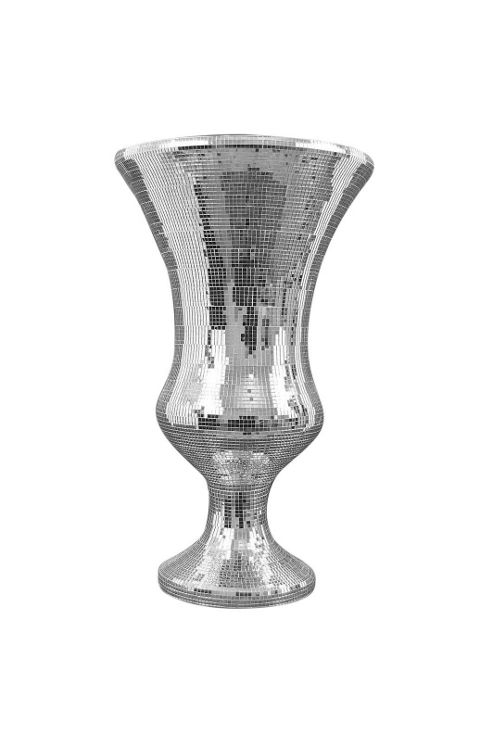 Image of Large Mirrored Mosaic Modern Vase 37cm X 58cm
