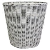 Nautical rattan waste bin- Grey