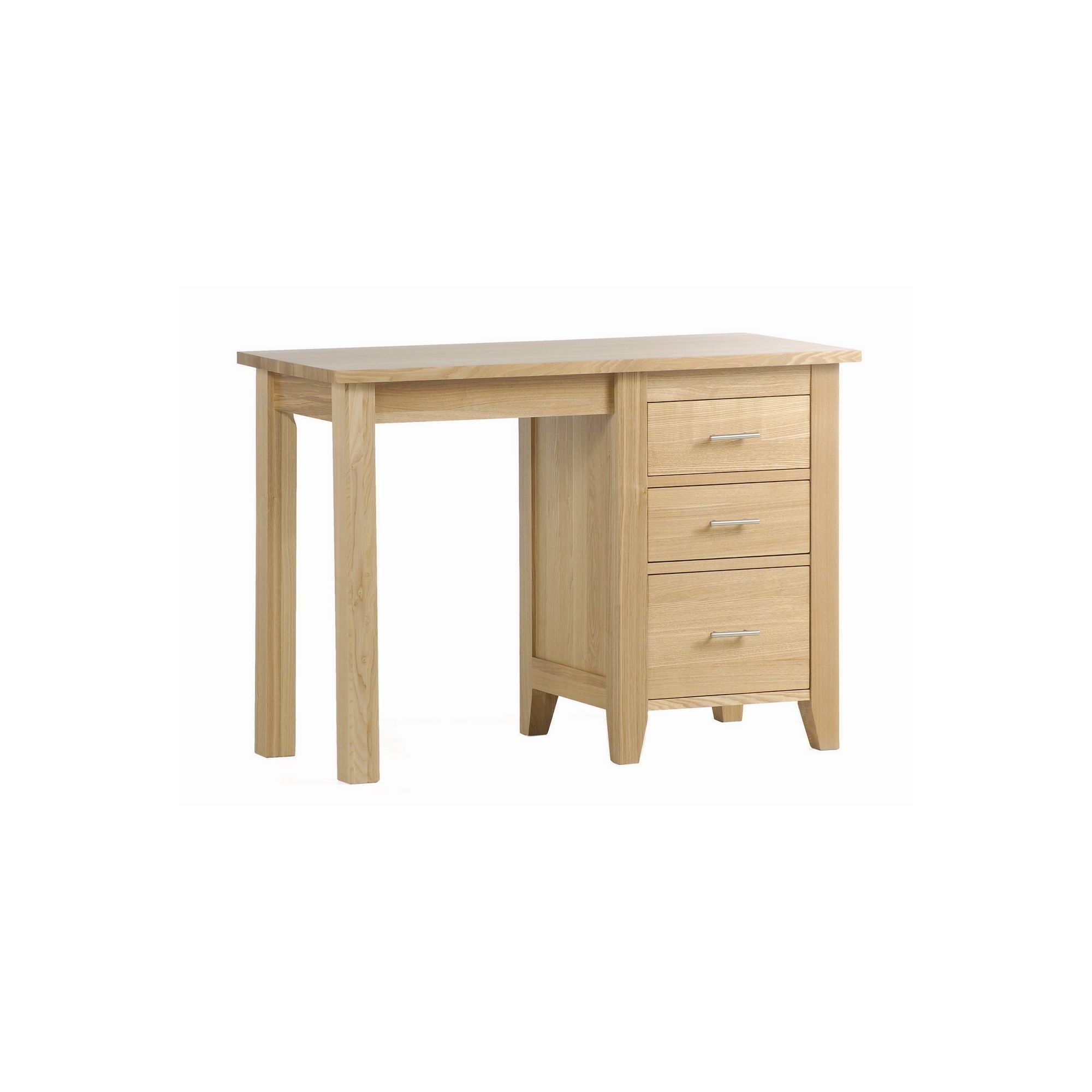 Kelburn Furniture Carlton Ash Single Pedestal Desk at Tesco Direct