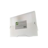 Q-Connect Elasticated Box File Clear