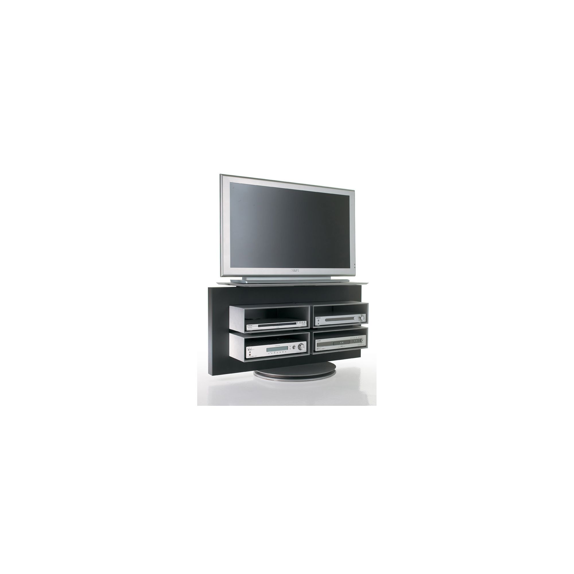 Luke Furniture TV Stand - High Gloss Black at Tesco Direct